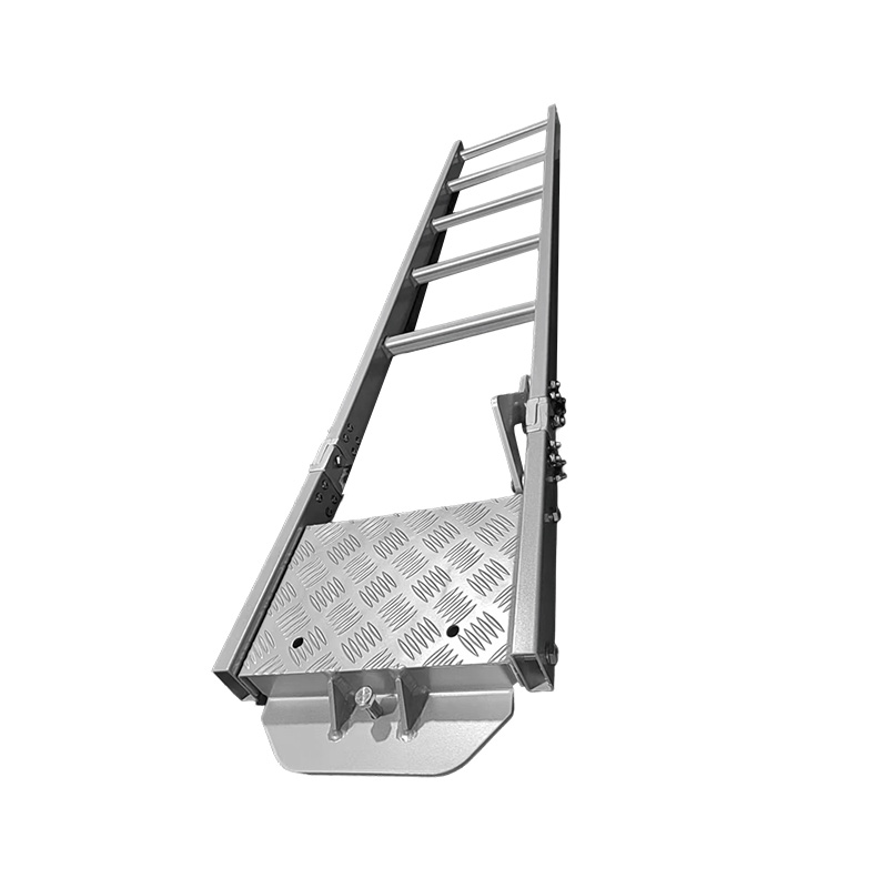 How does the adjustable leg design of an aluminum alloy ladder achieve adaptive stability under different ground conditions through mechanical structure?